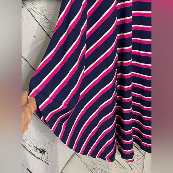 Chico's Pink and Blue Striped Maxi Skirt M (Chico’s 1) - Picture 3 of 8